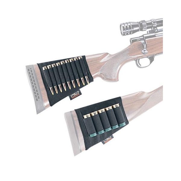 Portacartucce In Pelle Per Fucile – Calibri .308, .30-30, .22LR, Su Calcio (Wayne's Dog)
